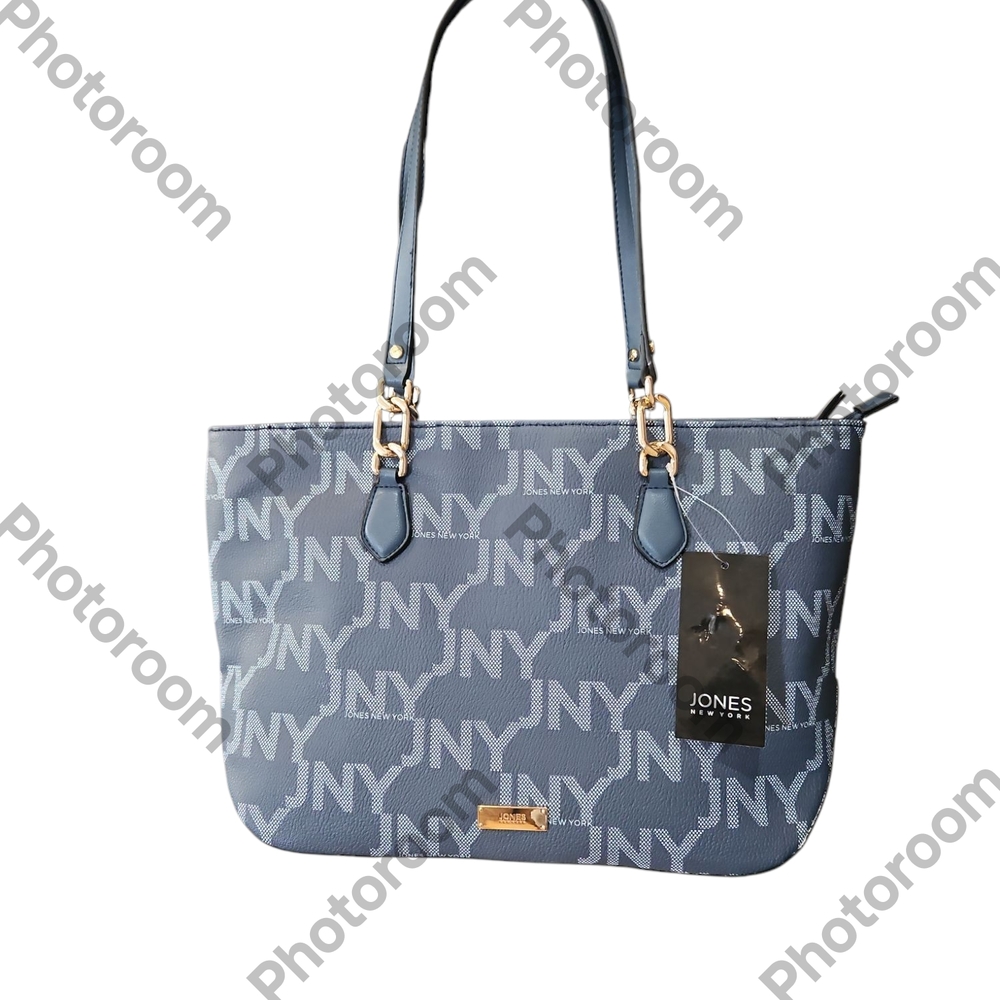 JNY Jones New York Louisa Woman Blue Tote Bag Shoulder Bag